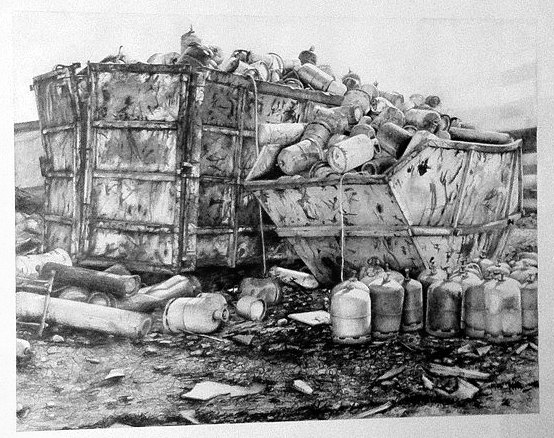  Bennes, Bonbonnes - dessin 